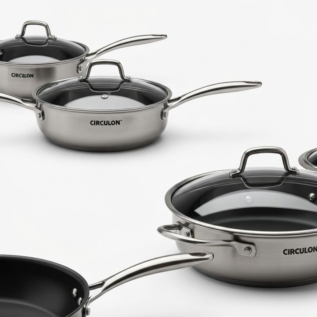 Circulon SteelShield stainless steel hybrid cookware